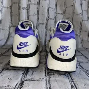 Nike Air Max 180 QS Summit White Metallic Gold Concord Purple 626960-175 US 12 Nike Air Max 180 QS Summit White Metallic Gold Concord  main image 3